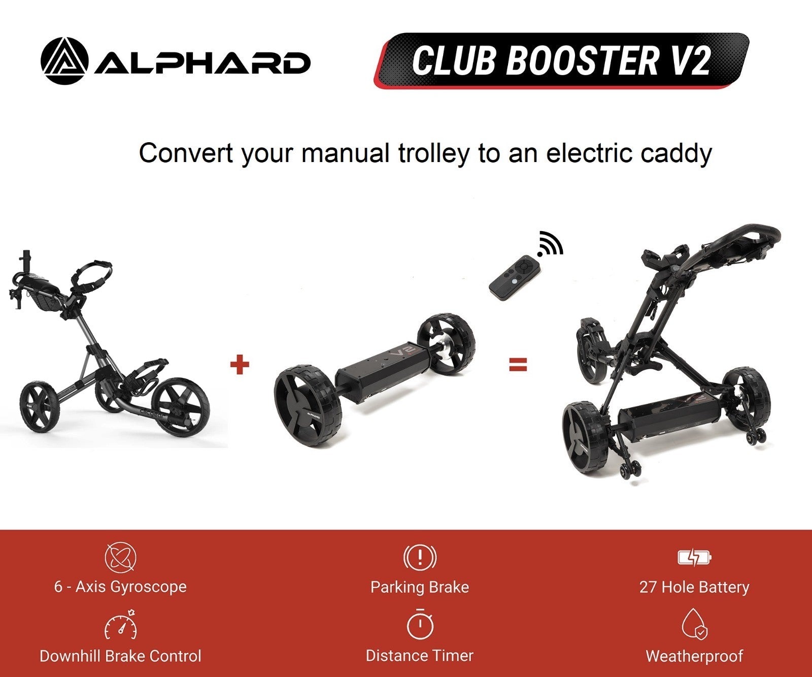 "The Bundle" / CLUB BOOSTER V2Pro + Clicgear vagn 4.0 komplett
